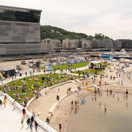 City Center Flat W Roof Top Terrace & Free Parking Oslo Luaran gambar