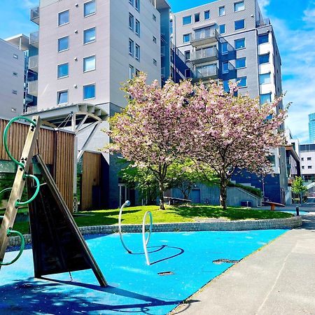 City Center Flat W Roof Top Terrace & Free Parking Oslo Luaran gambar